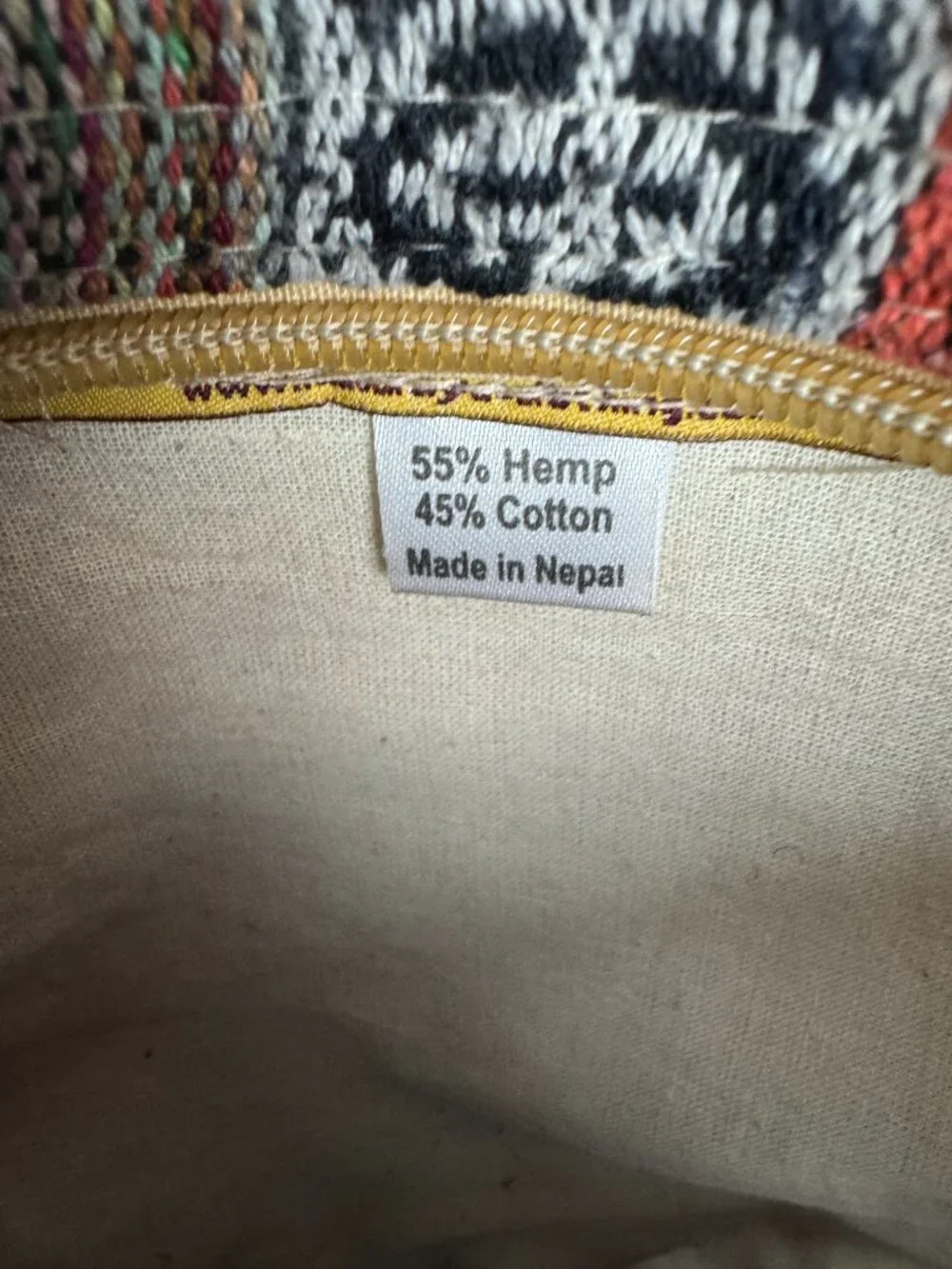 Hippie Festival HEMP Himalayan Crossbody Bag Organizer Unisex